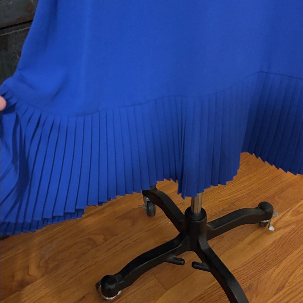 KENSIE💙EUC PLEATED FAUX HALTER COCKTAIL DRESS - Picture 5 of 15